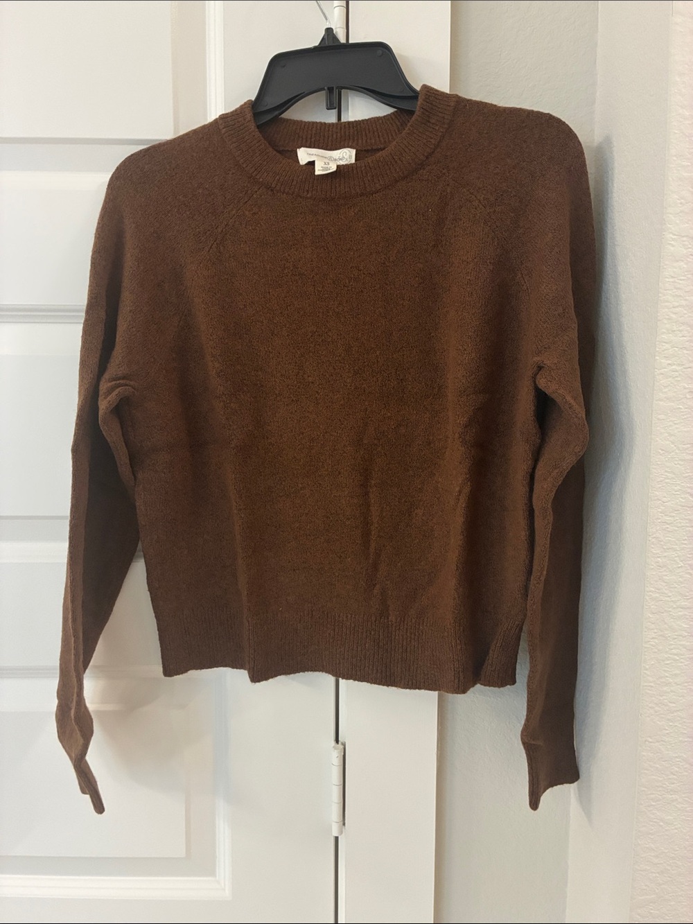 Treasure & Bond Cozy Crewneck Sweater in Brown Soil